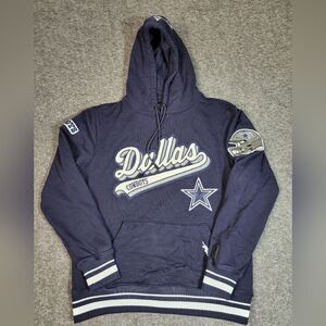 Pro Standard Dallas Cowboys Men's Hoodie Size M Navy/ White Fleece Pullover